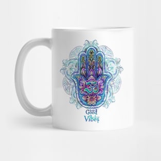 good vibes Hamsa Hand Mug